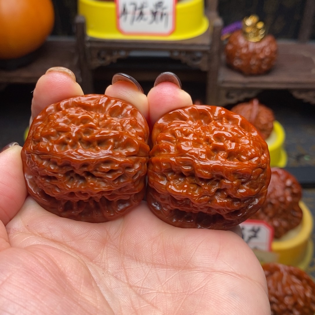 文玩核桃吊坠马老四41尺