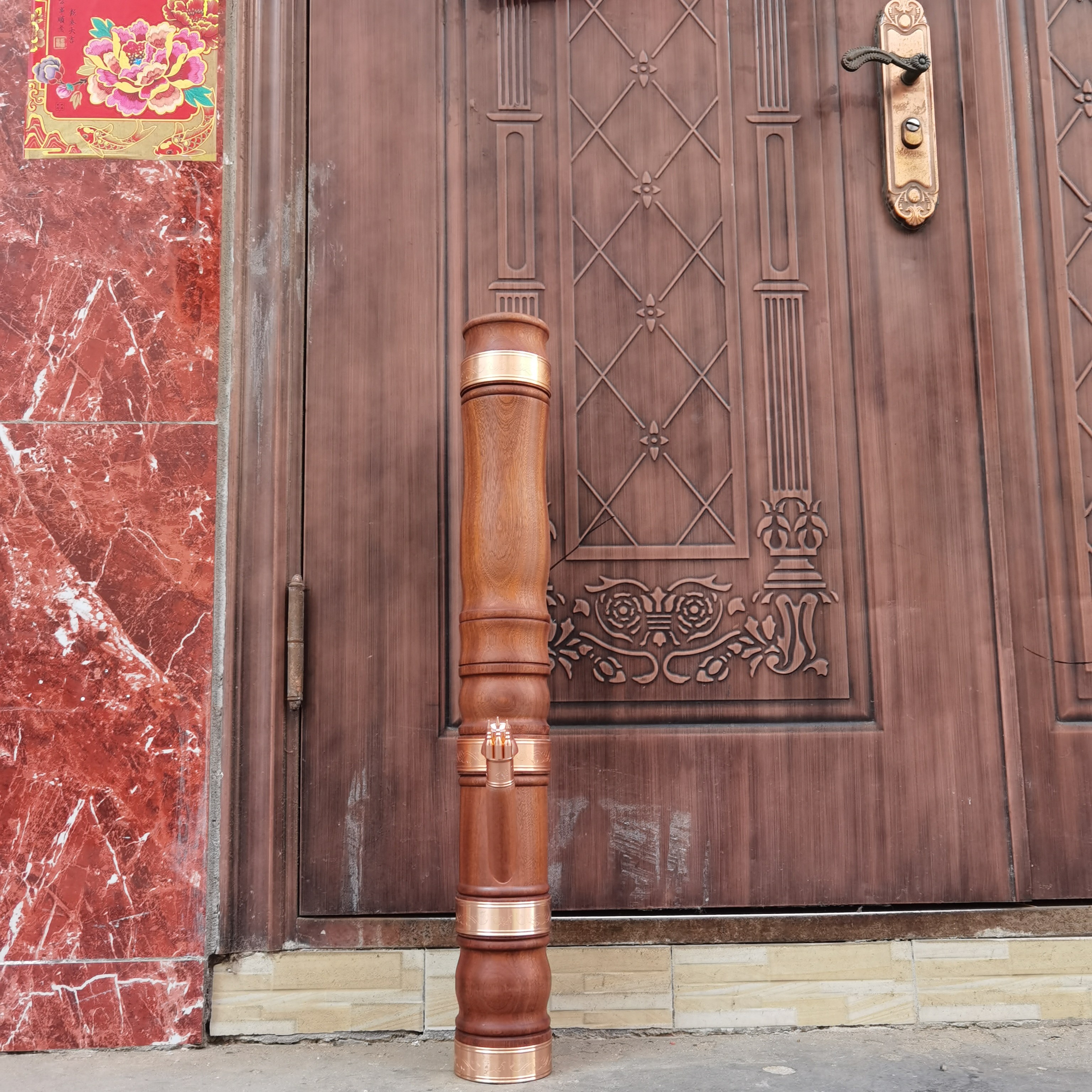 香花梨大号花瓶款实木水烟筒