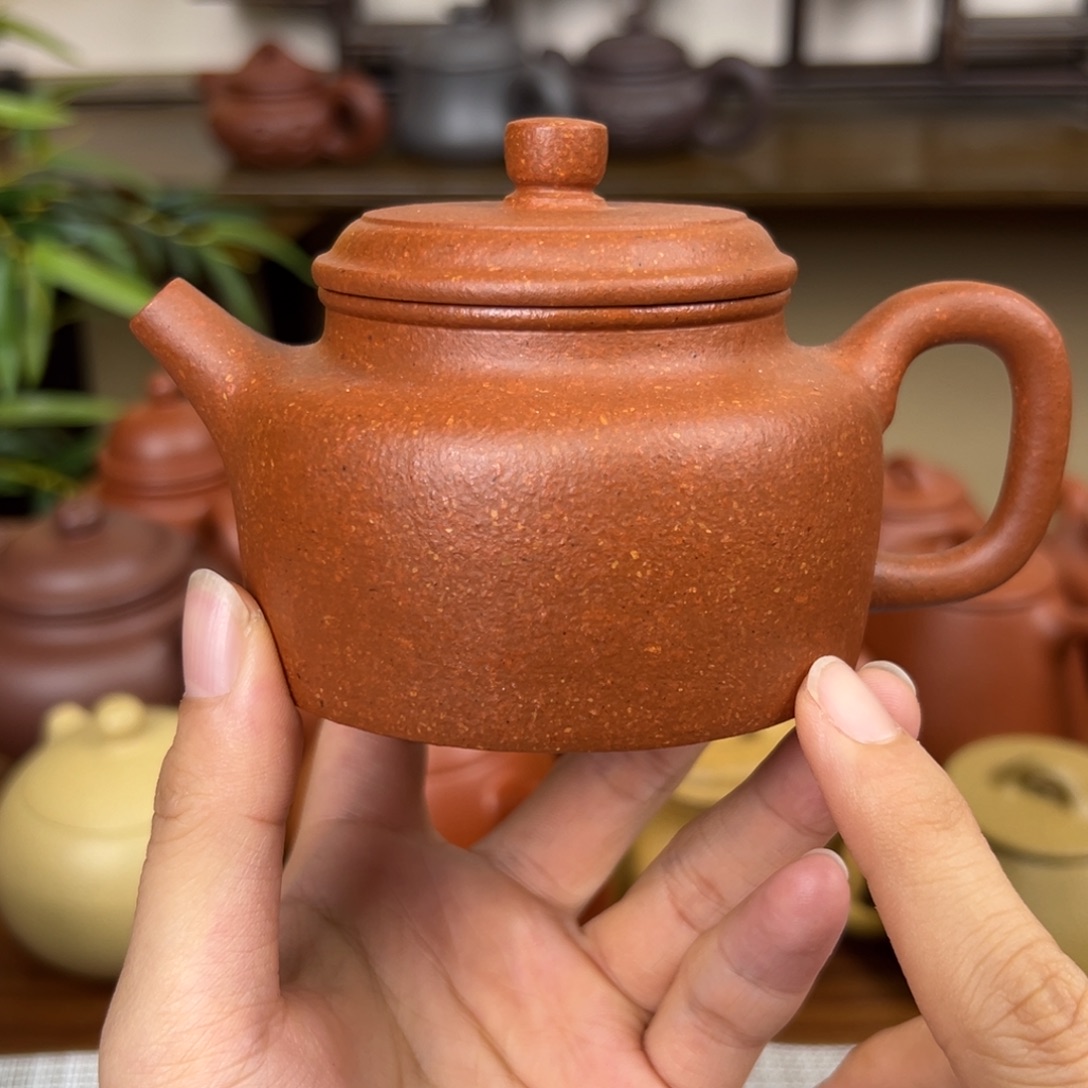 茶壶紫砂紫砂壶德钟黄降坡160cc全