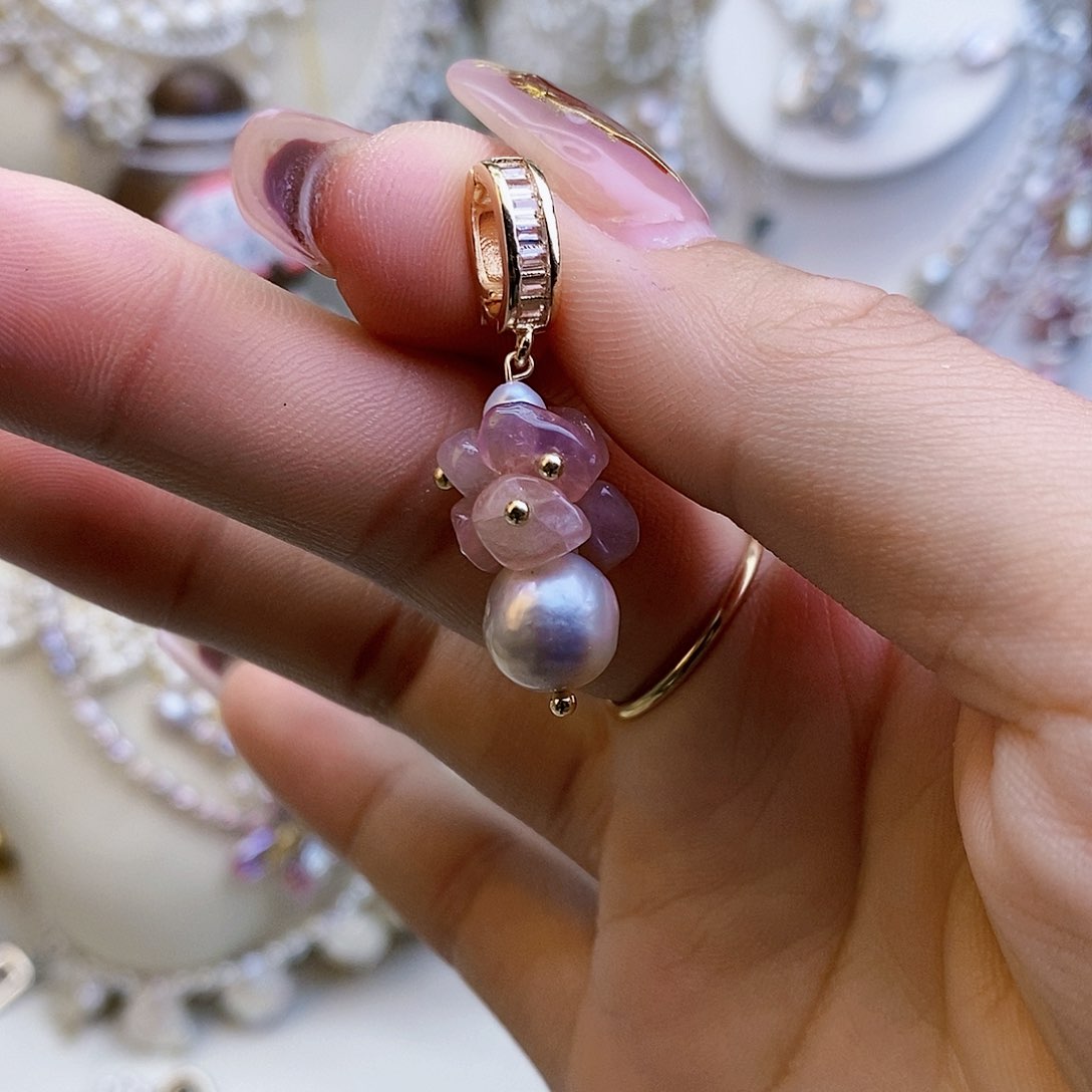 淡水珍珠颈饰银S925镶嵌