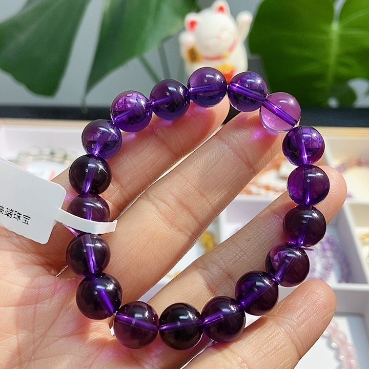 水晶手链未镶嵌紫水晶10