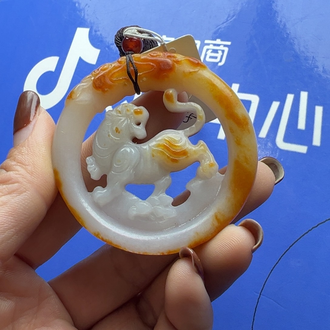 和田玉挂件未镶嵌海****号