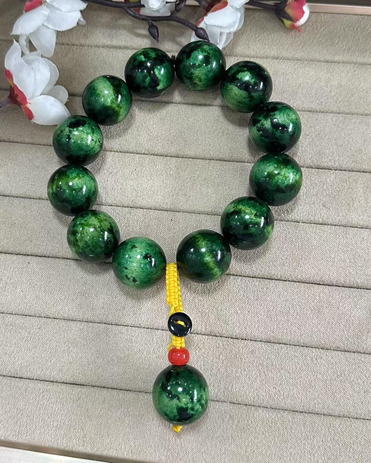 A77 绿因子雪山重楼手串 多样性发其一