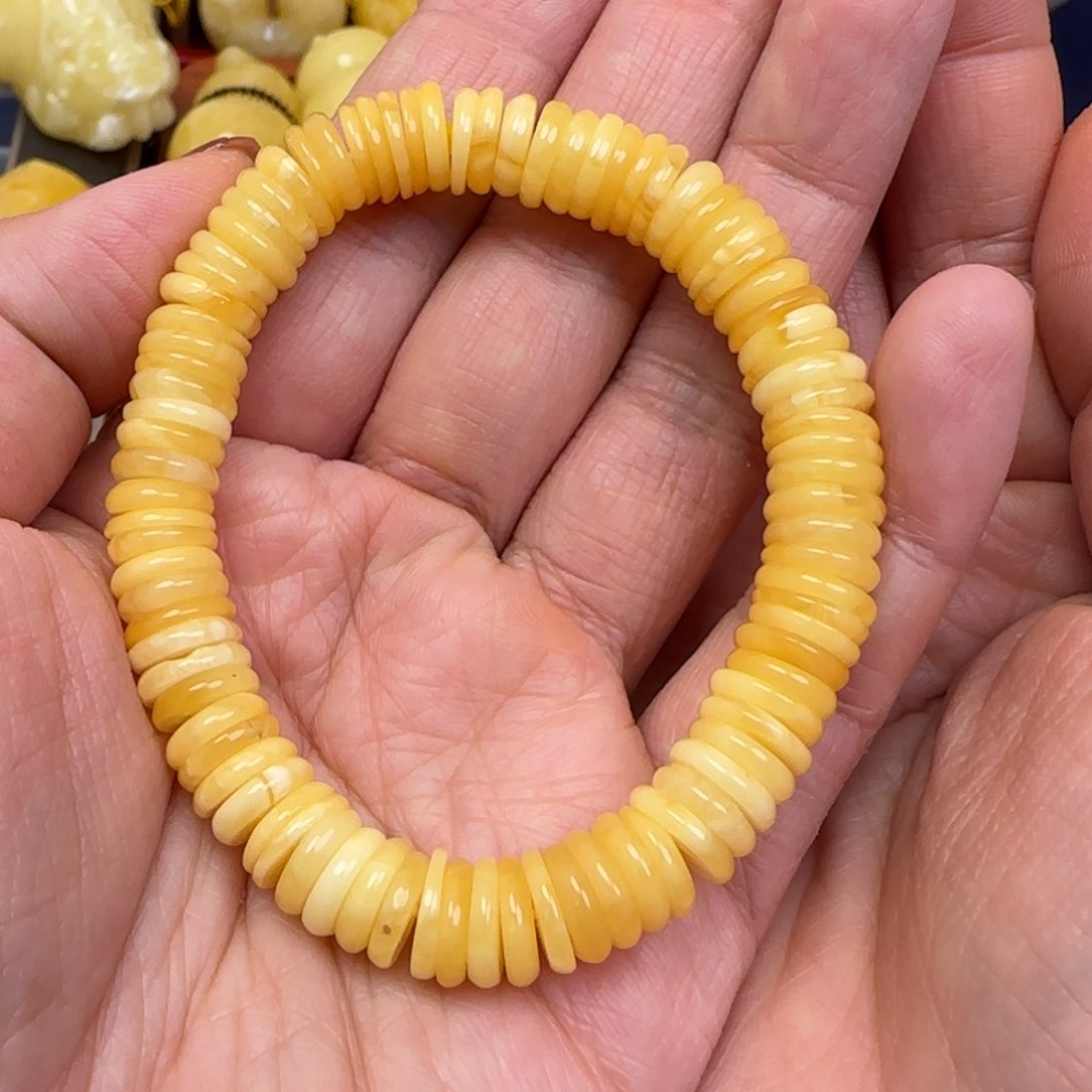 蜜蜡颈饰未镶嵌天然蜜蜡