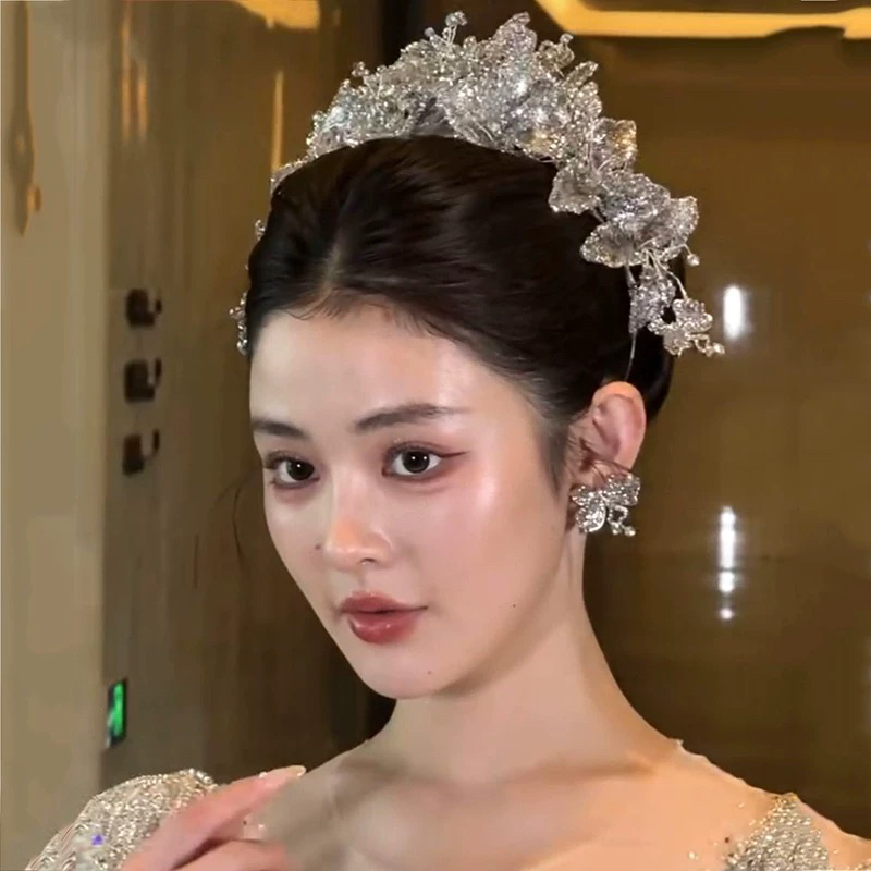 6878新娘皇冠头饰高级感结婚配饰品造型超仙发饰王冠