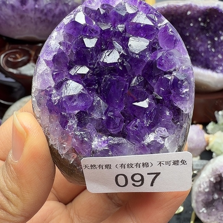 珠宝半成品未镶嵌紫晶