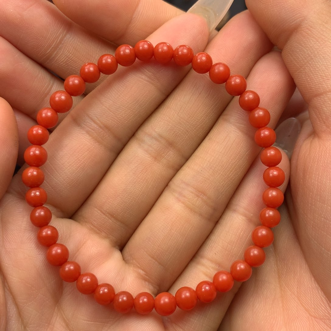 南红玛瑙手串未镶嵌