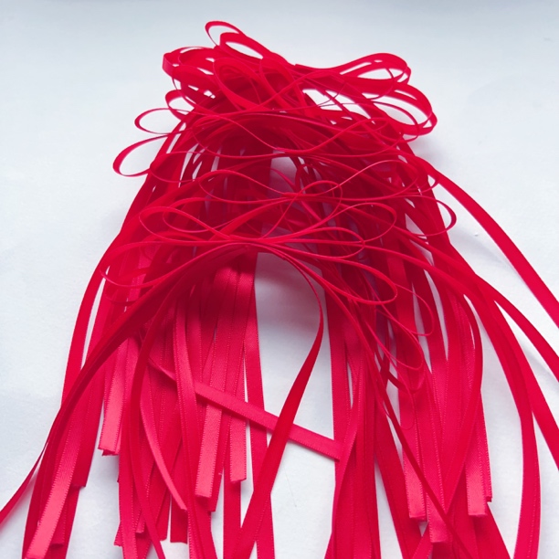 0.6对夹发饰飘带半成品,发饰配件,半成品,打底飘带彩色 