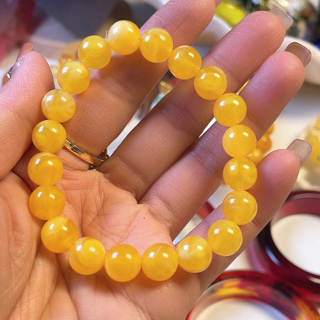 蜜蜡手链未镶嵌手串