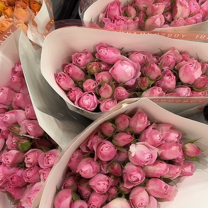 草莓杏仁饼5支多头玫瑰