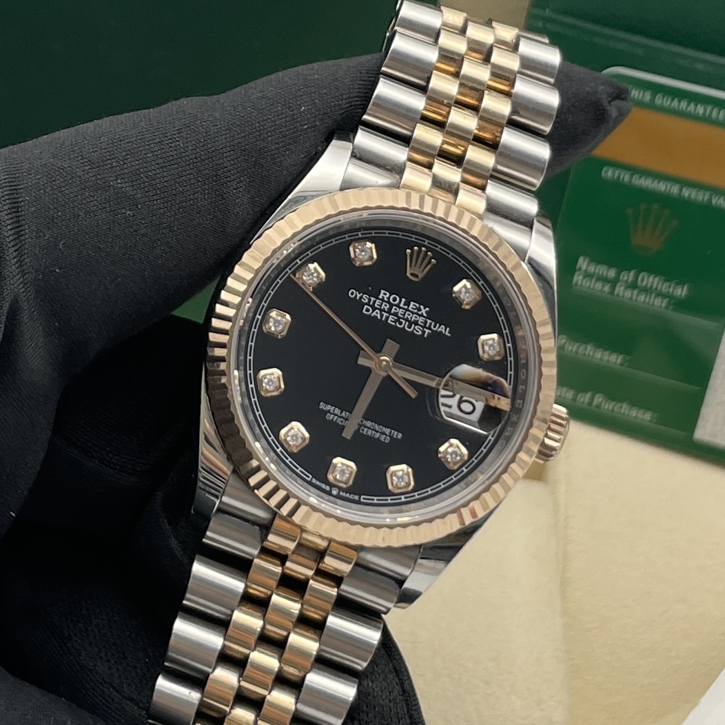 99新 Rolex/劳力士 19年全套/日志型/126231/36表径/黑盘/男士