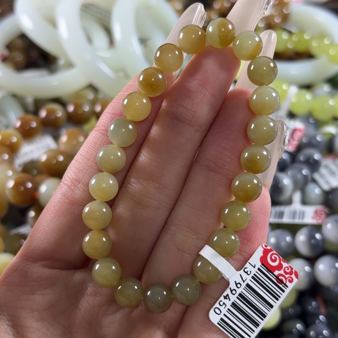 和田玉未镶嵌手链334