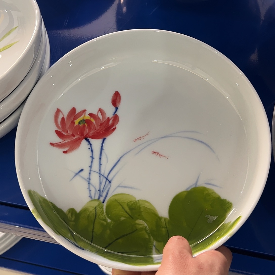 瓷片景德镇陶瓷手工手绘制作