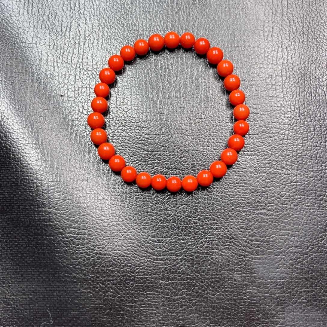 南红玛瑙未镶嵌手串卡6单圈