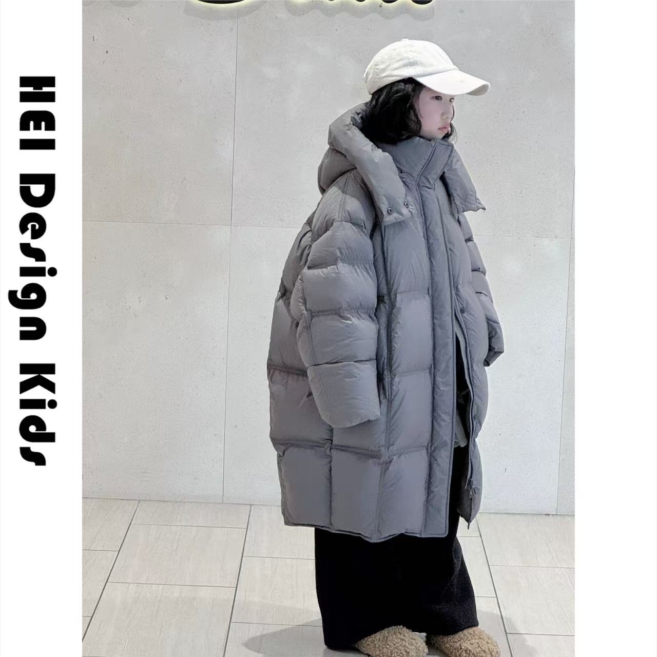 【年款高货羽绒服设计师品牌】无胆新国标90白鸭绒中大童羽绒服3105