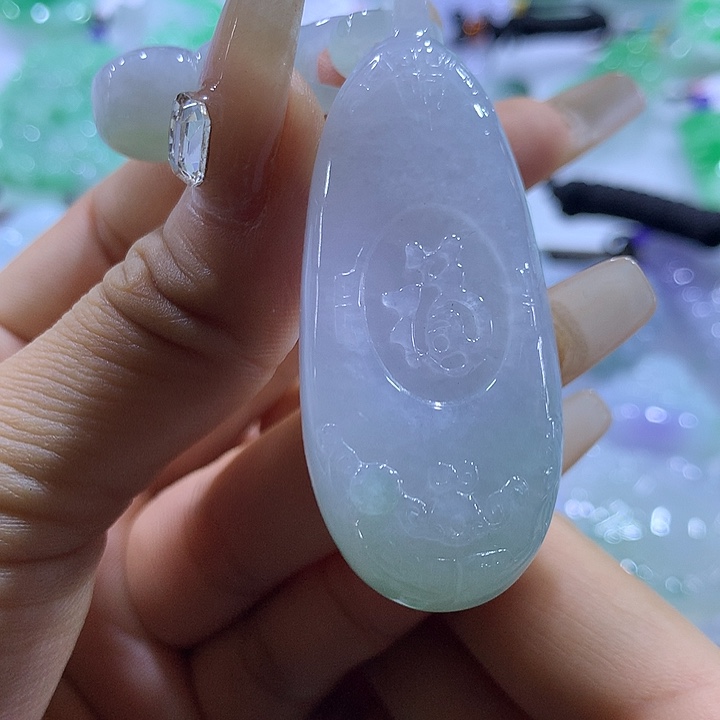 翡翠未镶嵌项链天然翡翠A货吊坠