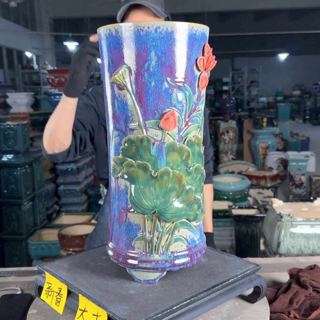 一风堂石湾花盆。微瑕