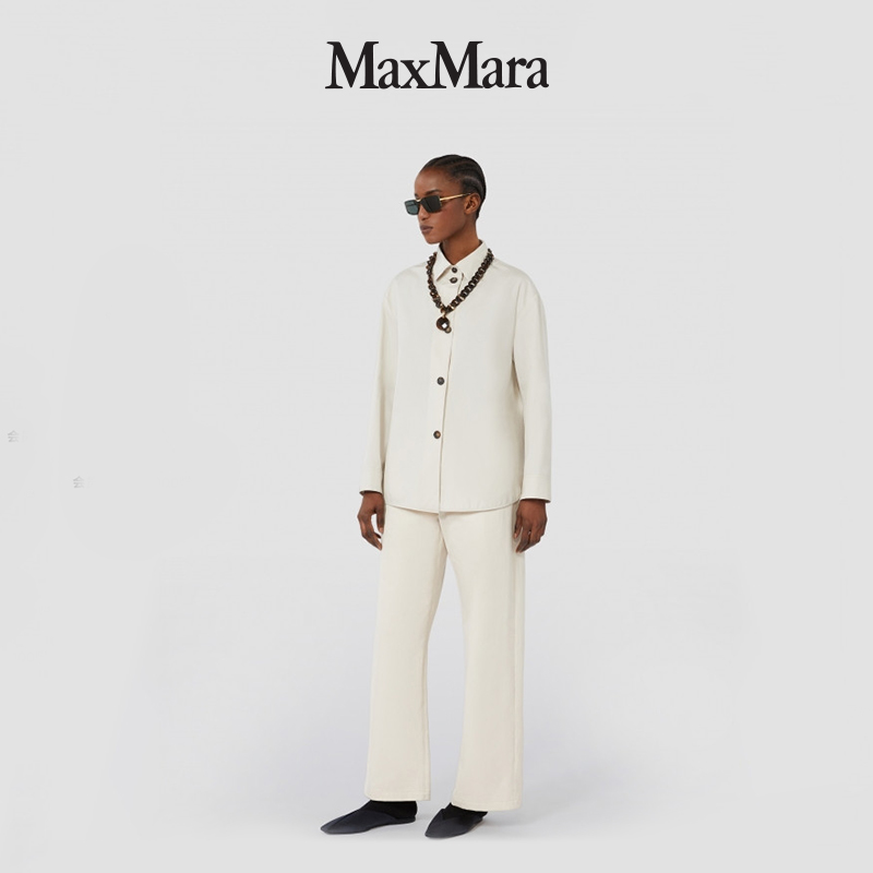 MaxMara 2025早秋新品女装直筒棉质衬衫9116095106