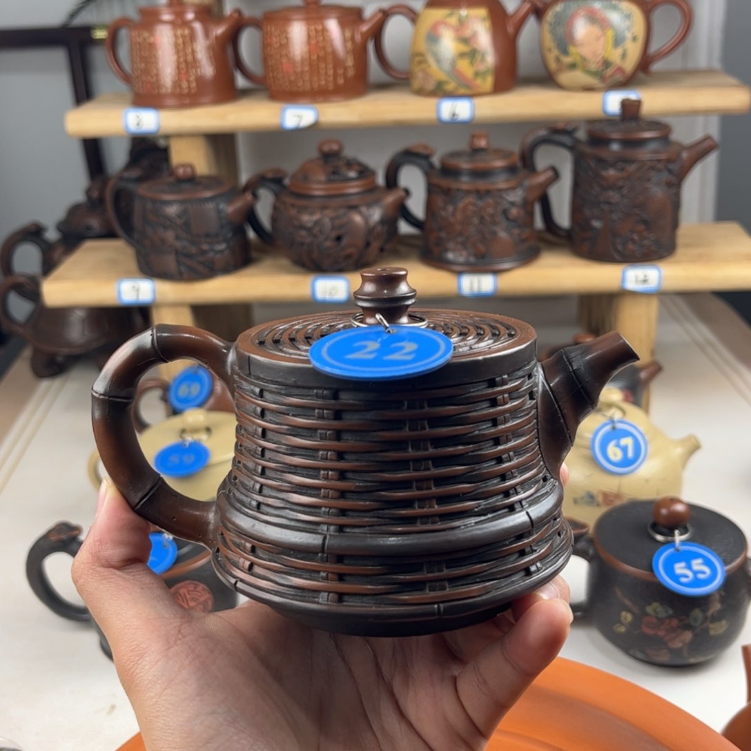 壶230cc 建水紫陶全手工制作，老匠人传承手艺