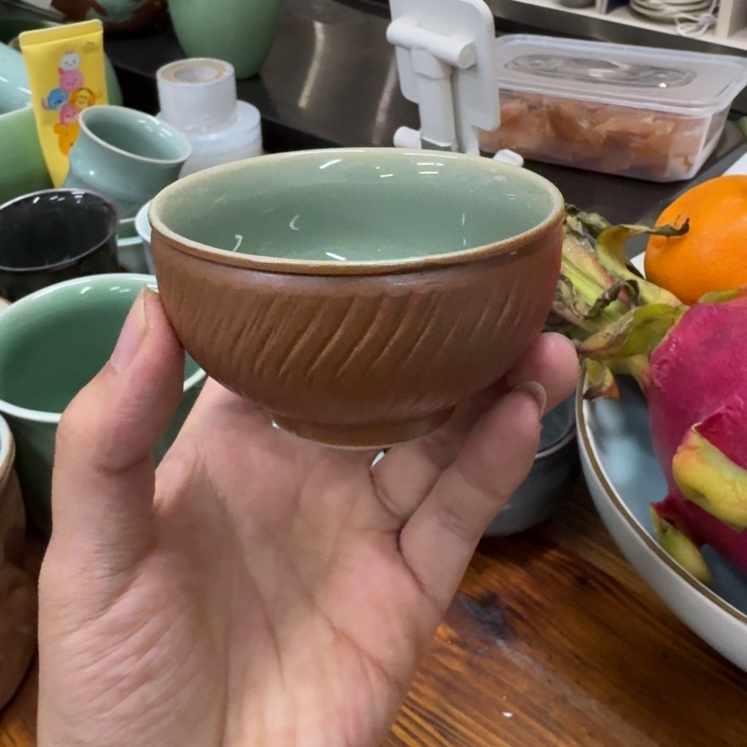 龙泉青瓷茶具微瑕6333