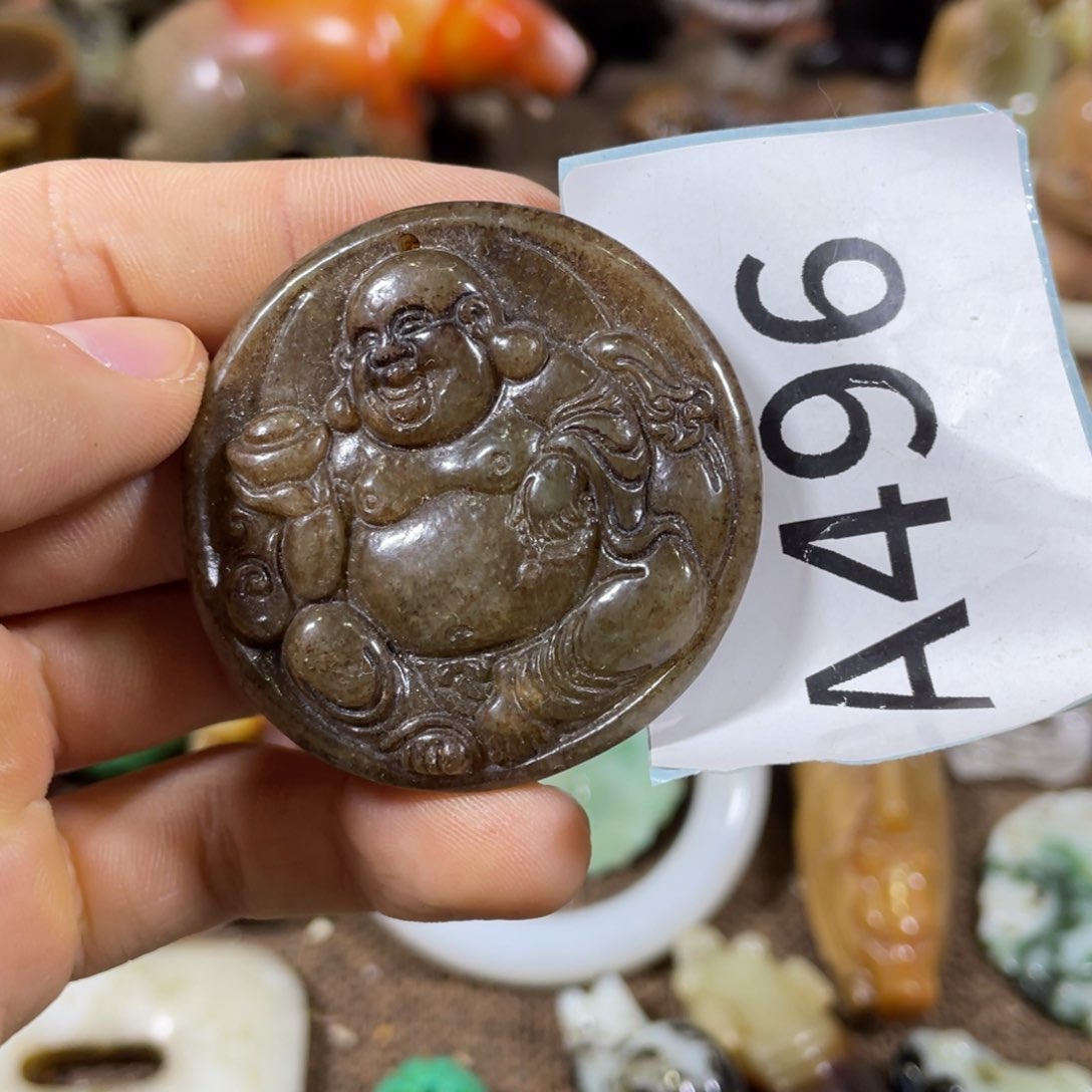 和田玉未镶嵌吊坠(不含链)