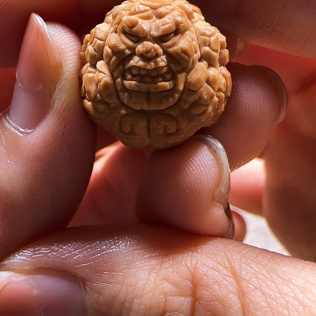 猴头核桃吊坠顶工石头人尺寸备注