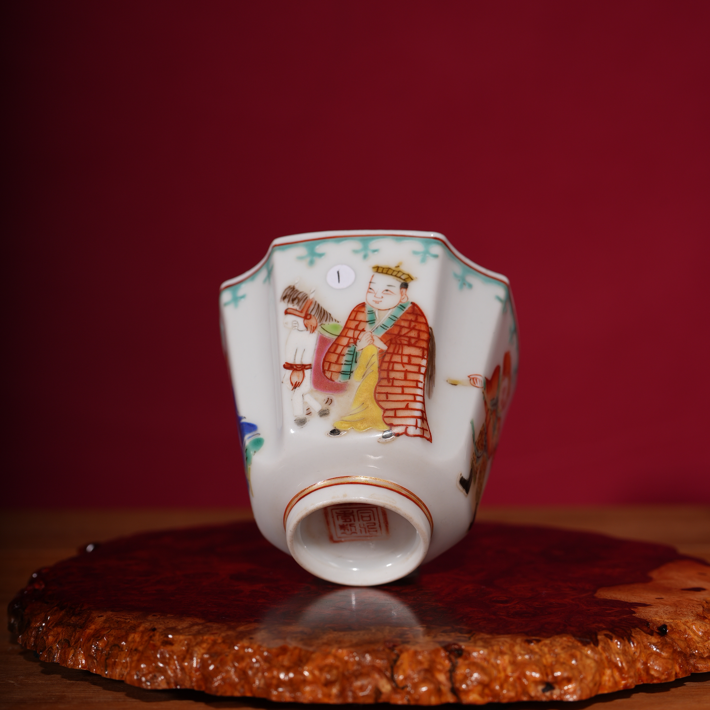 1清同治粉彩杯 瓷器收藏 文物商店 明清瓷 非仿古工艺品