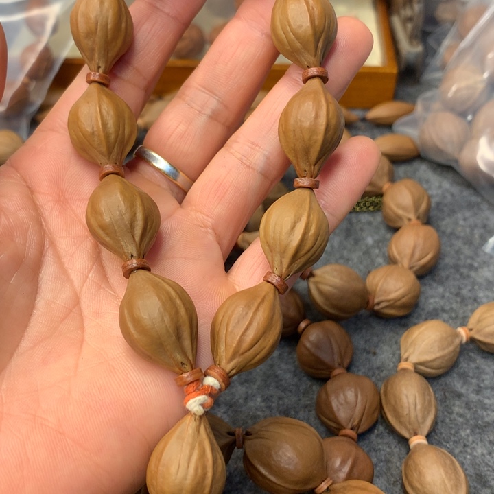 青***忆橄榄核手串/手链广西铁四花15*25