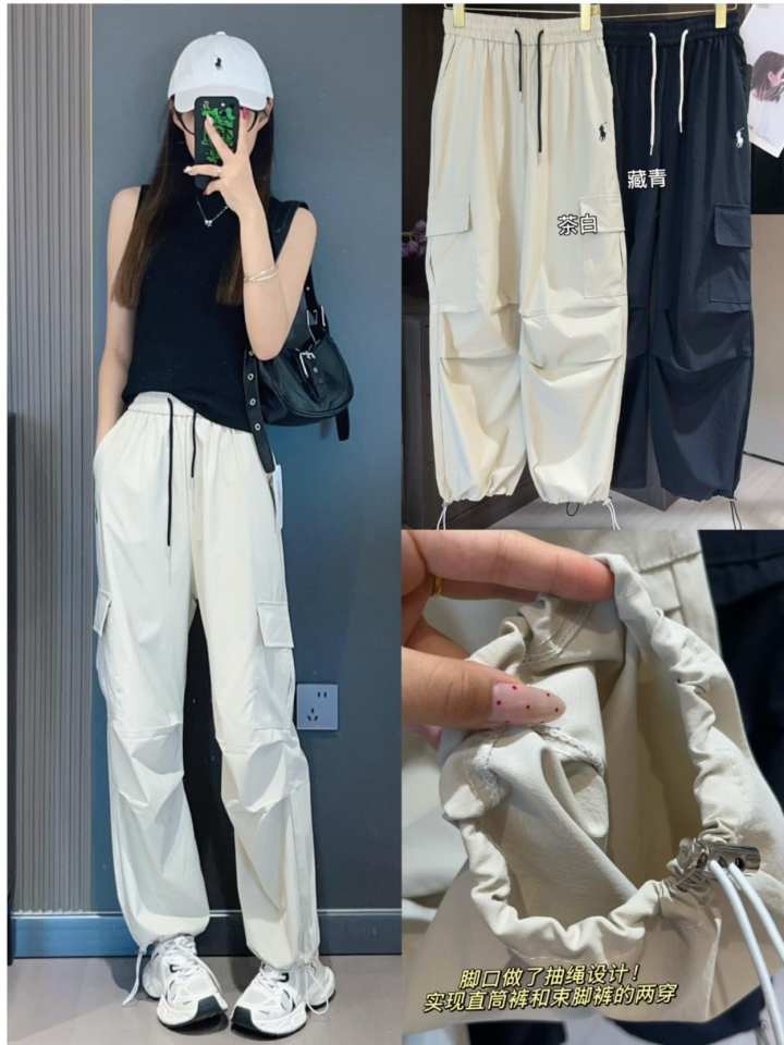 2016 美式复古高街工装阔腿裤 F80