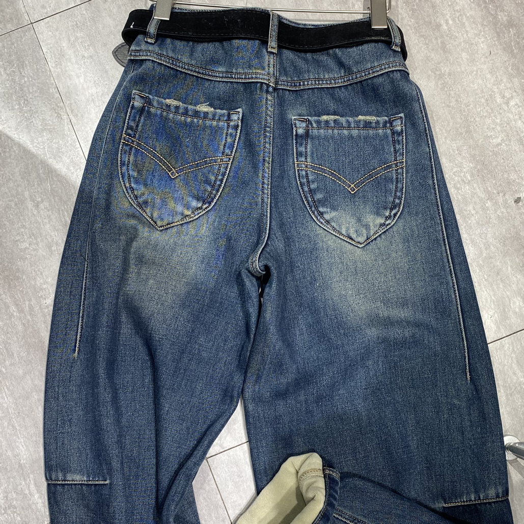 现货2025秋冬新款哈伦裤加绒百搭牛仔裤女时尚潮流