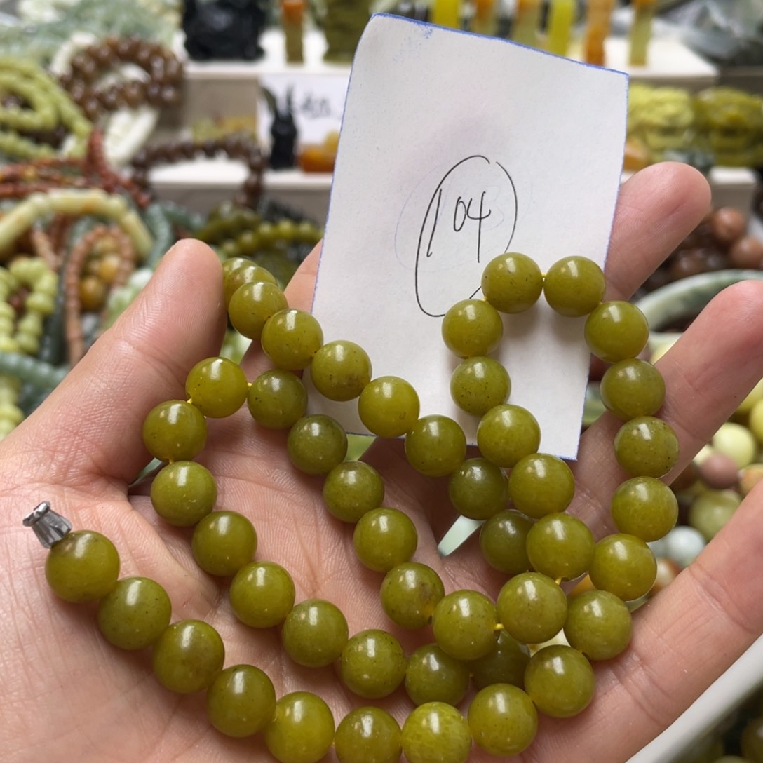 蛇纹石玉手链未镶嵌