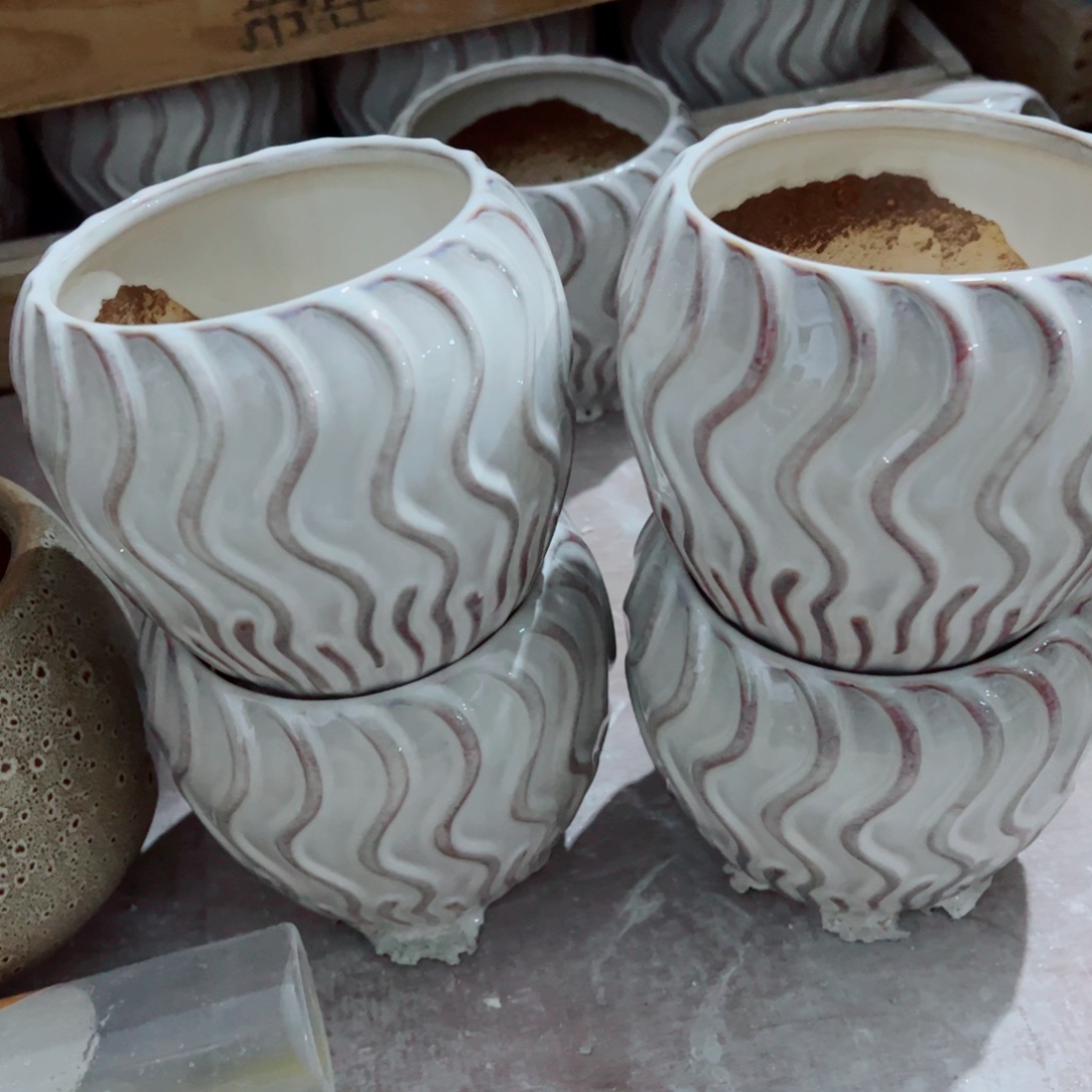 有孔，陶瓷花盆满10米包邮发货