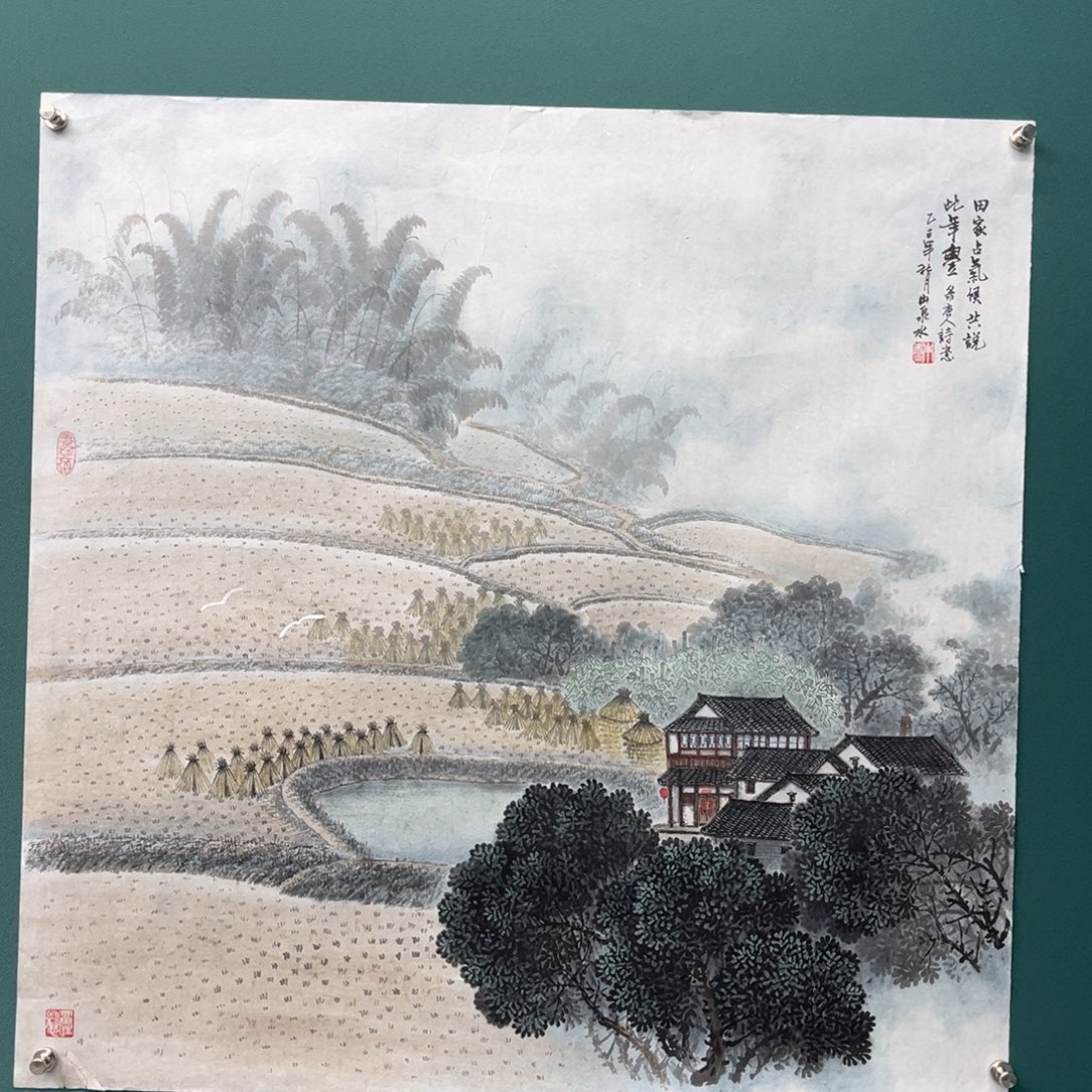 国画艺术家真人手绘