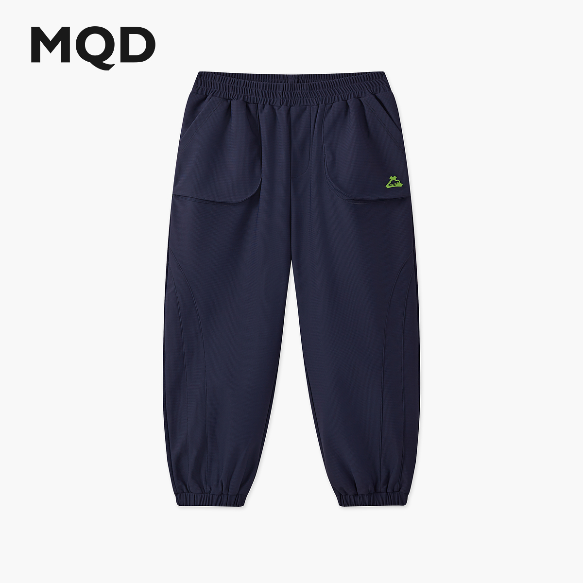 MQD男童25秋新款户外工装裤宽松大口袋登山露营针织裤9653W1635