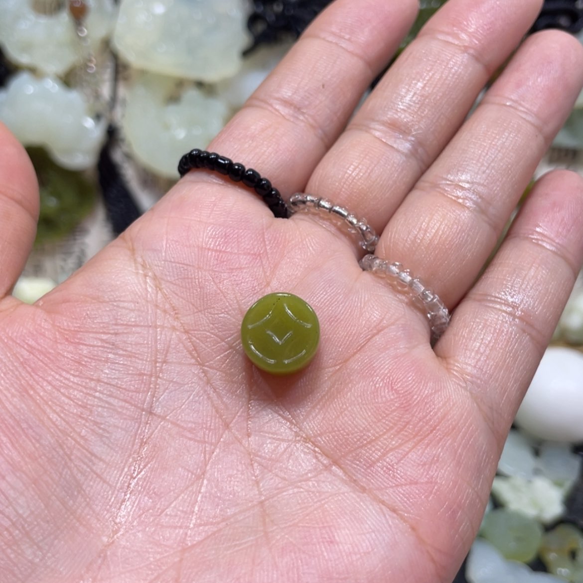 【闪购商品】岫玉颈饰未镶嵌A***妃55吊坠