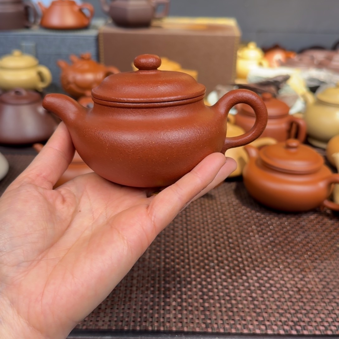 段泥茶壶降坡220毫升全手仿古