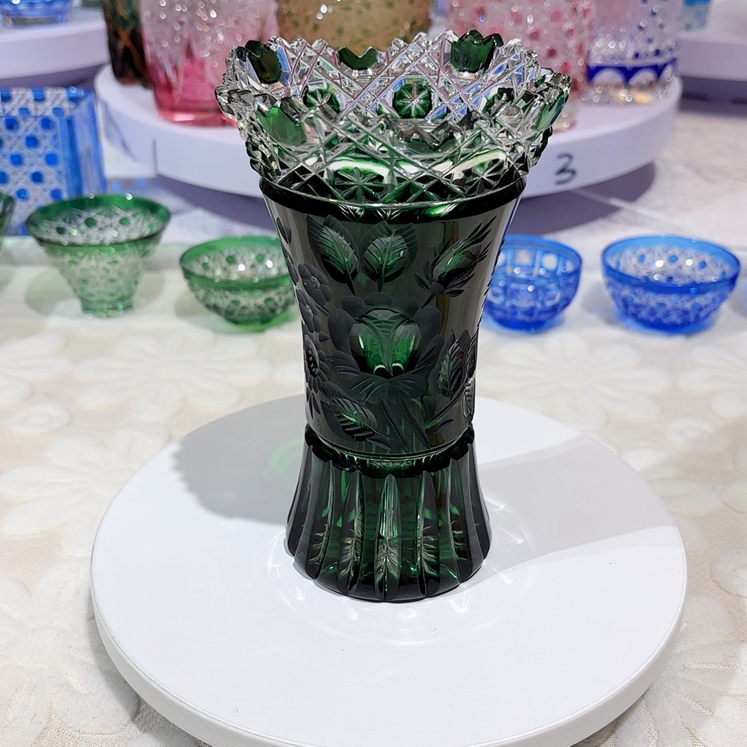 水晶杯水晶花瓶果盘通宝工艺品