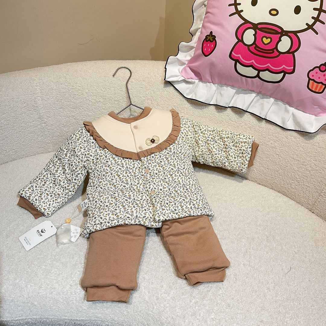 爱诺小当家-【24072蝴蝶结】400克前开扣平腰套装