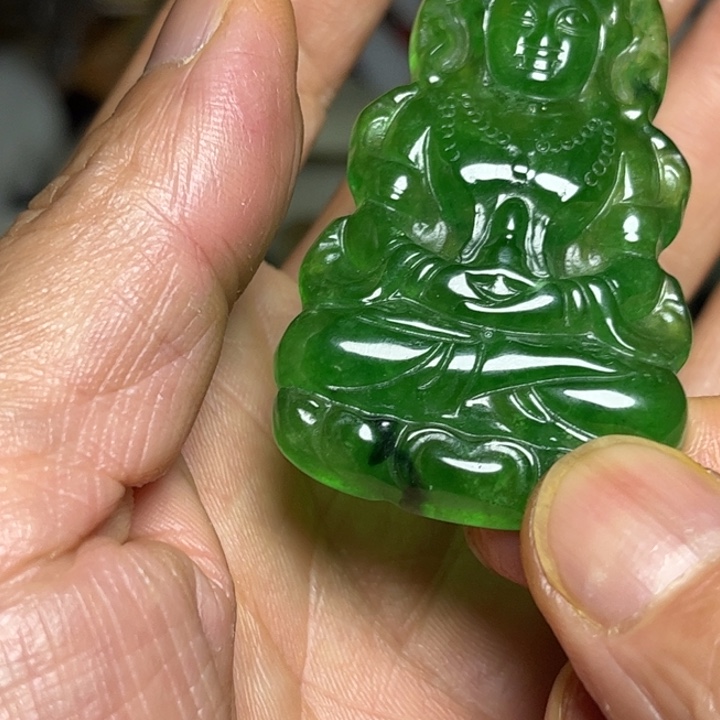 独***9翡翠未镶嵌颈饰翡翠吊坠888888