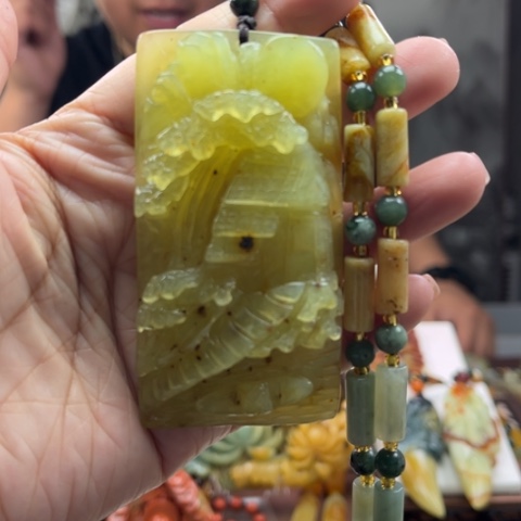 岫玉挂件未镶嵌挂件