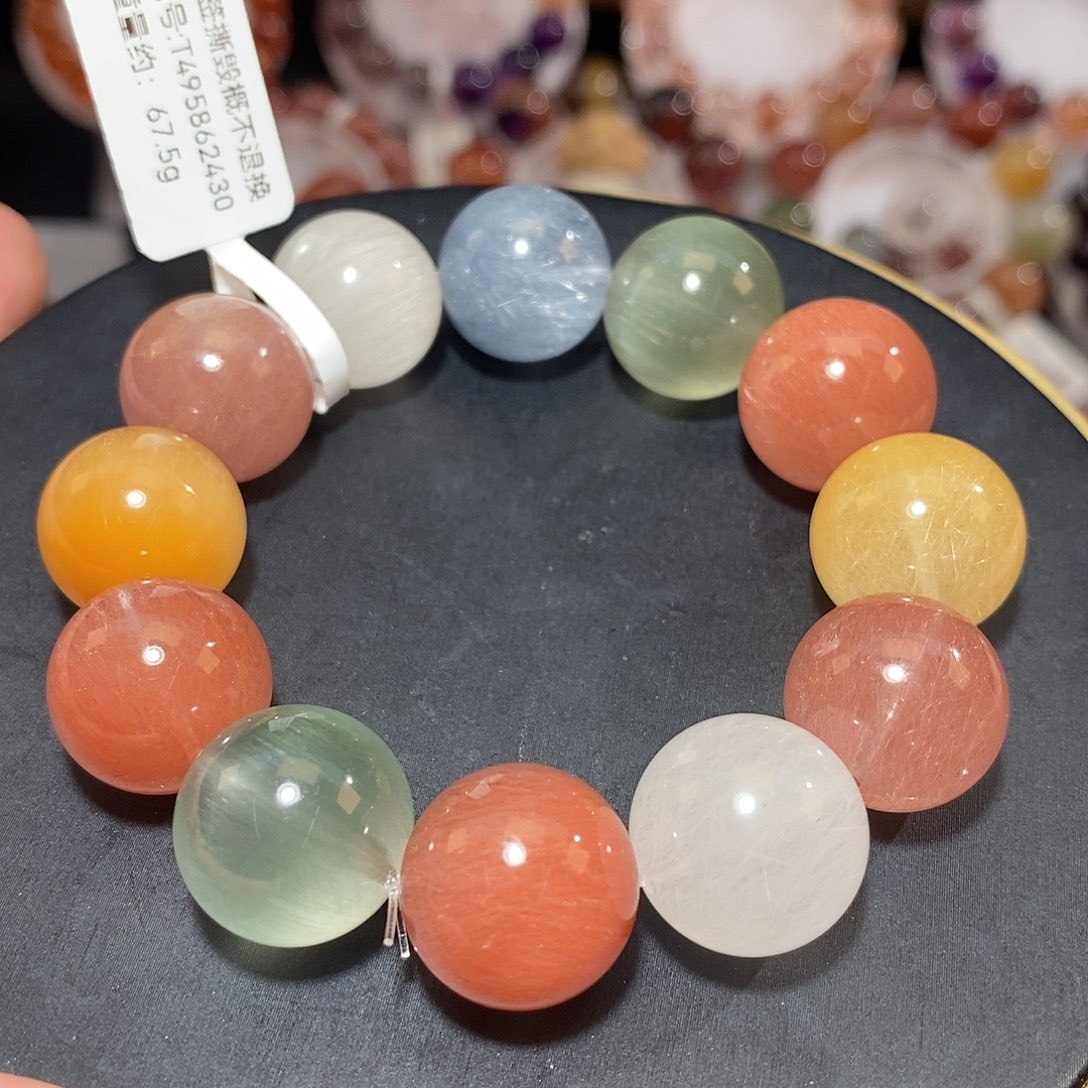 水晶未镶嵌手链F彩兔毛16