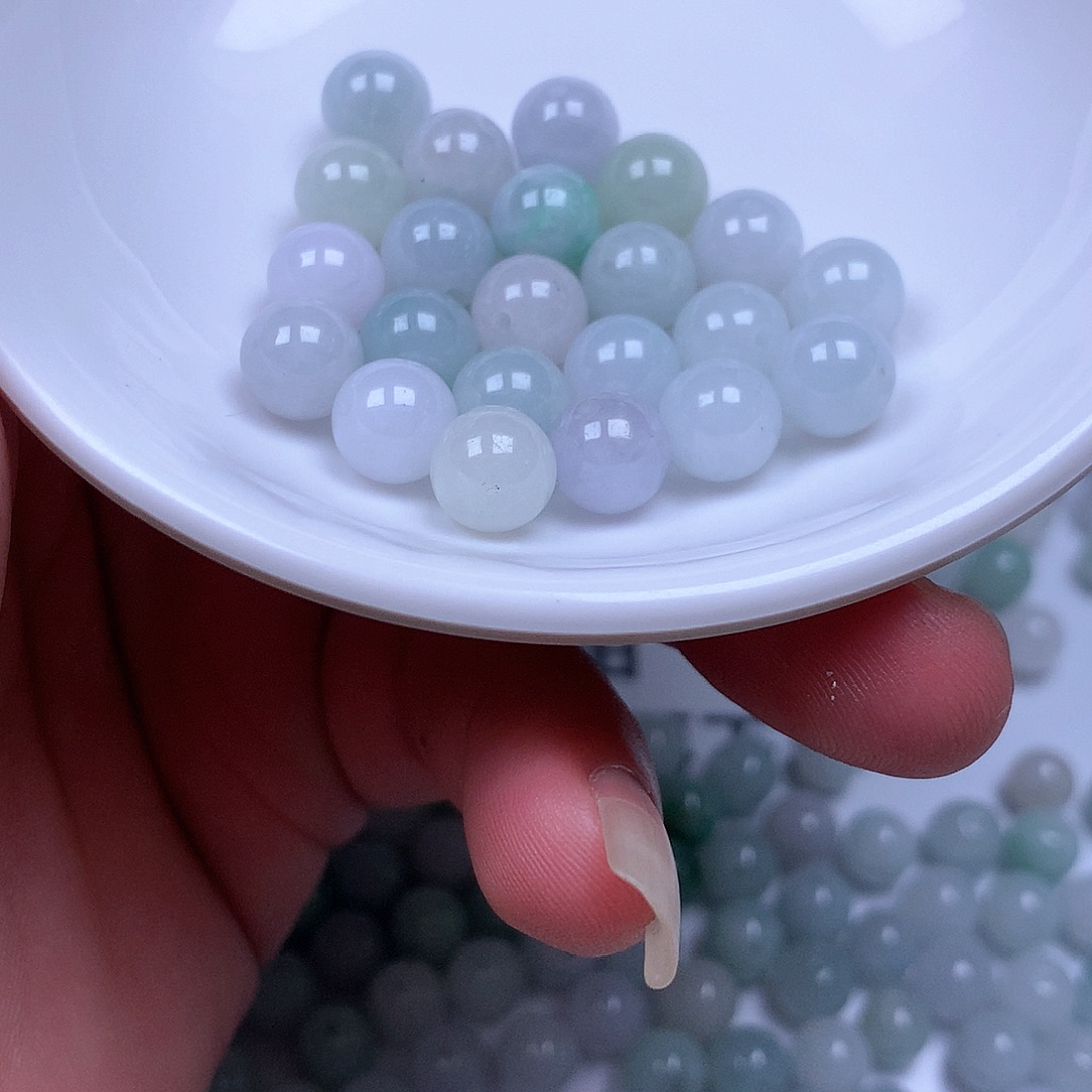 翡翠散珠翡翠翡翠卡8。30颗60元