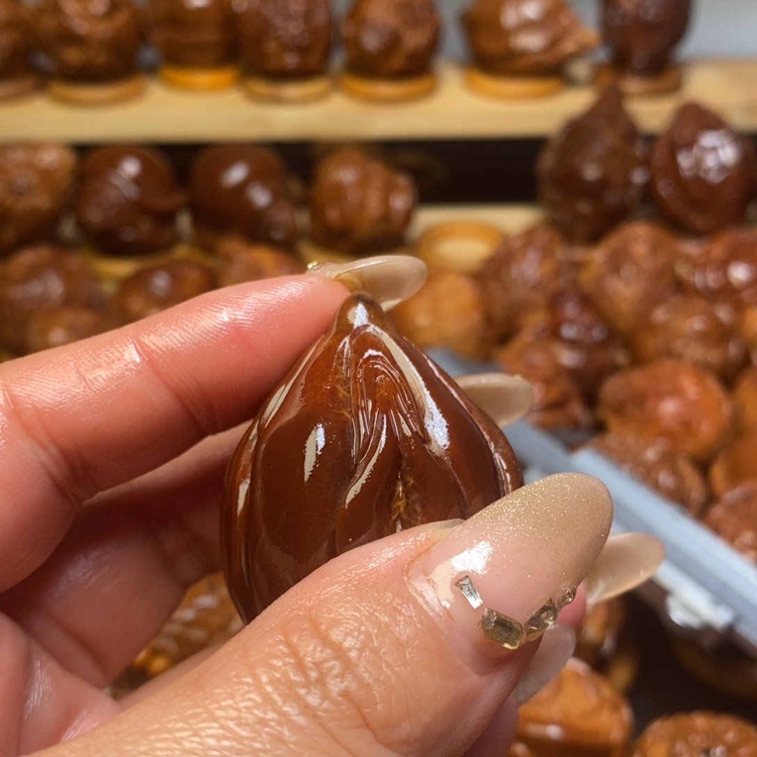 【闪购商品】橄榄核把件龙**海纯手工四面