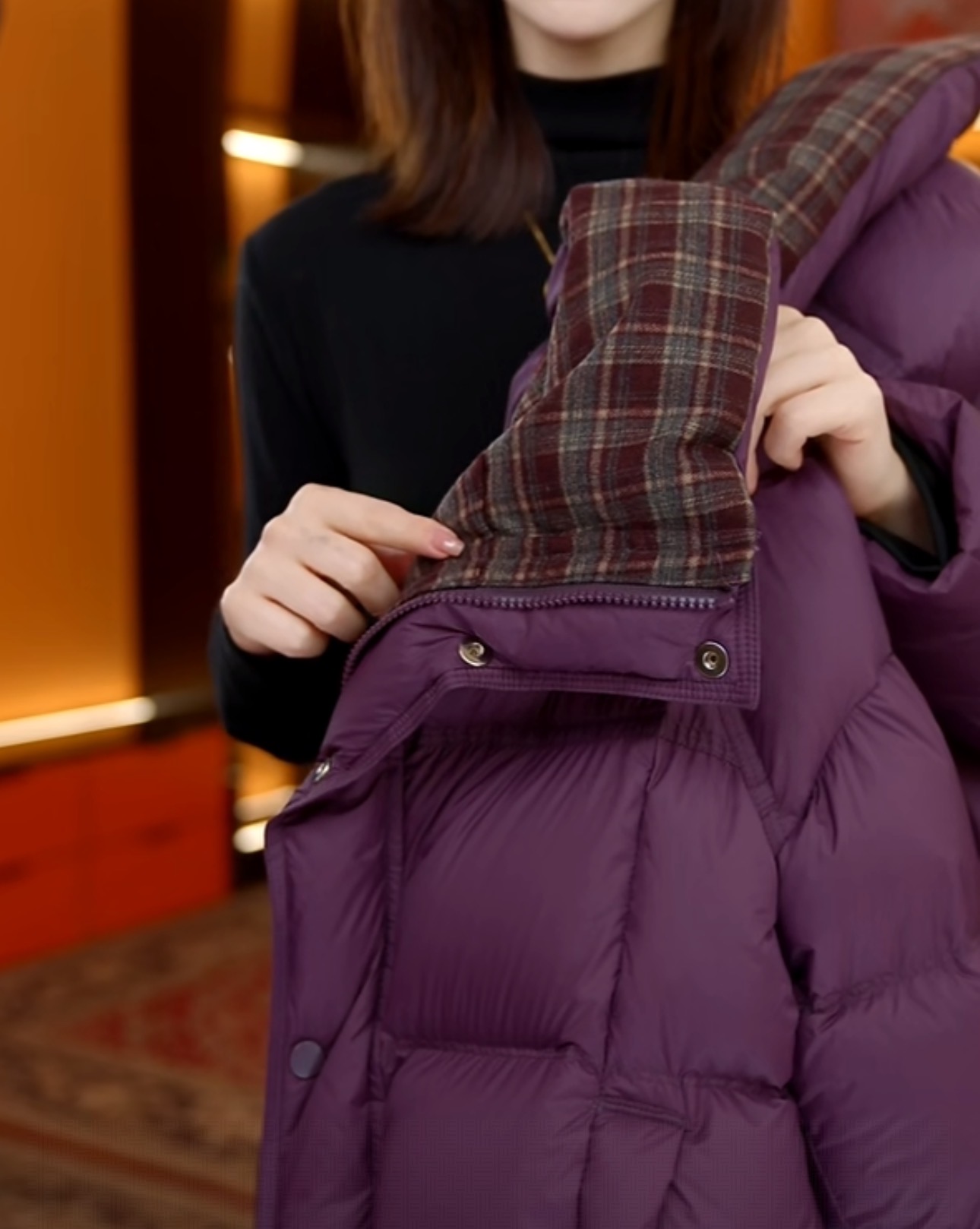 【高品质真羽绒】设计师新款高端定制羽绒服YJ40025   云2