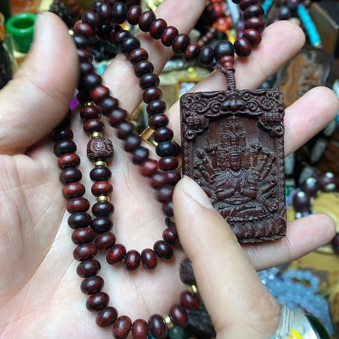 滴血莲花菩提吊坠