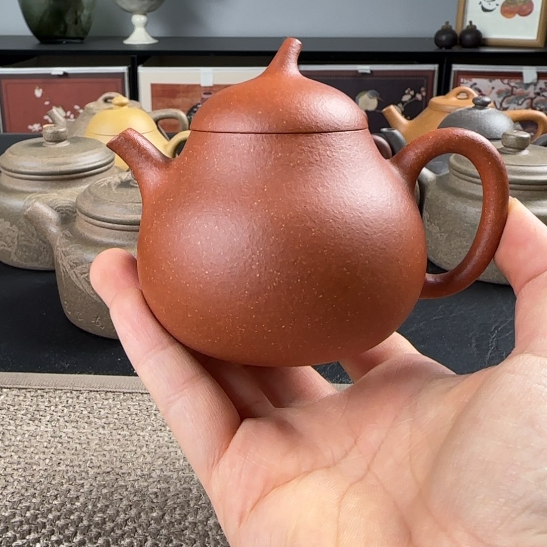 茶壶紫砂微瑕茄瓜