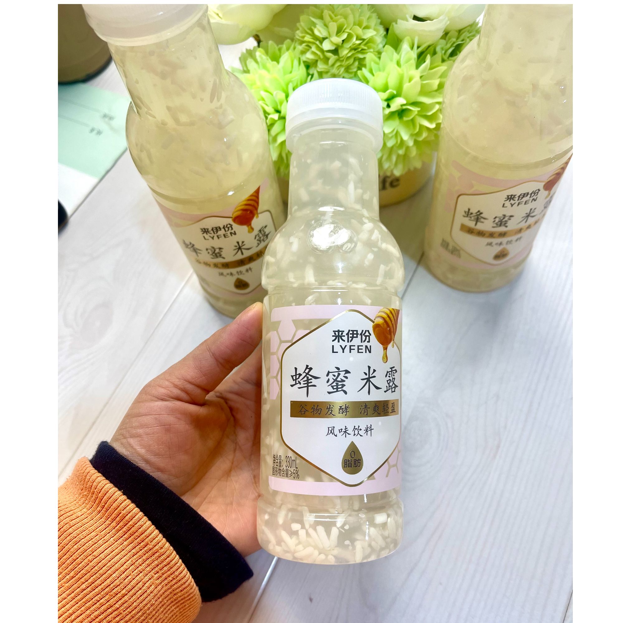来伊份米露330ml*3瓶发酵米酿+2包抽纸