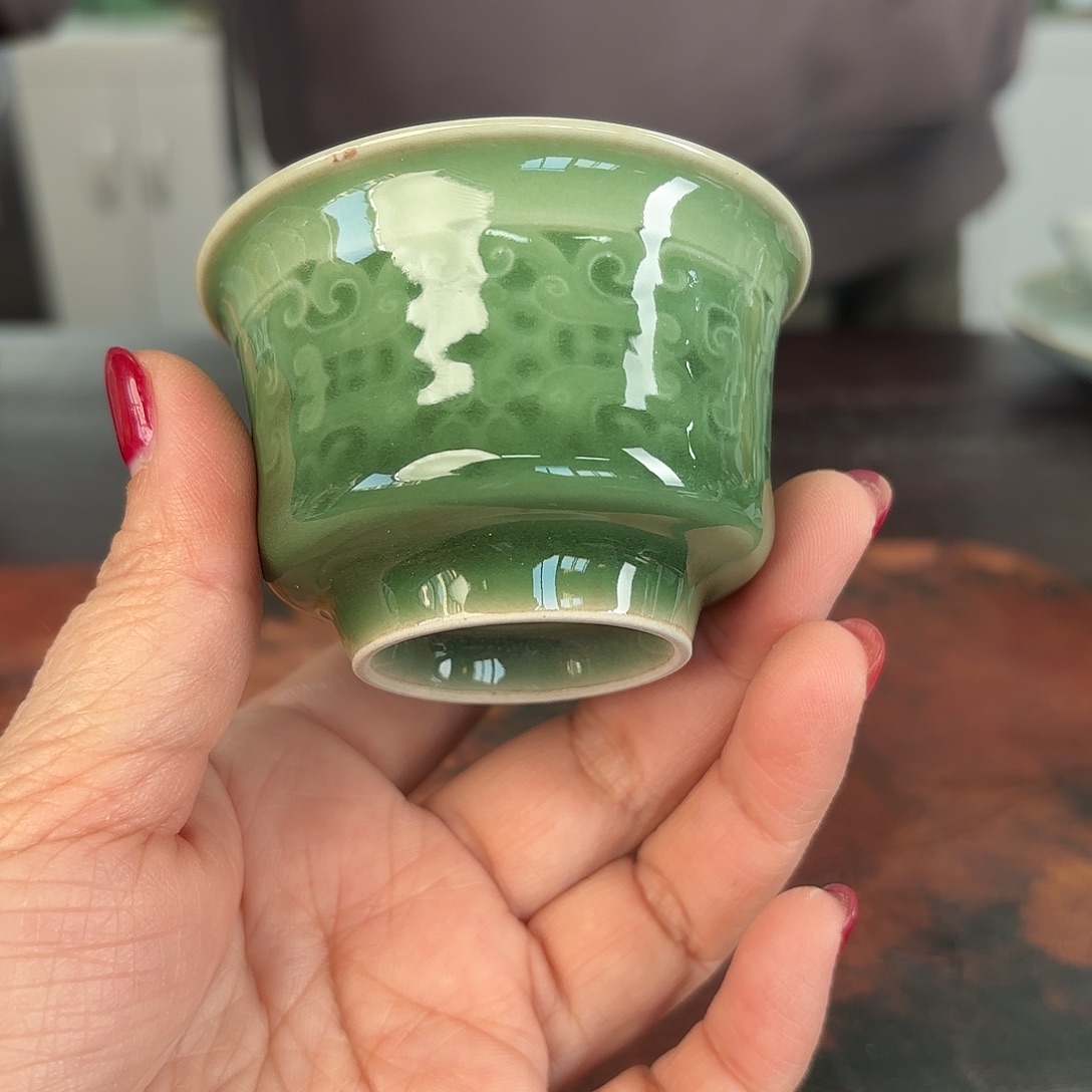 龙泉云间青瓷小米茶器