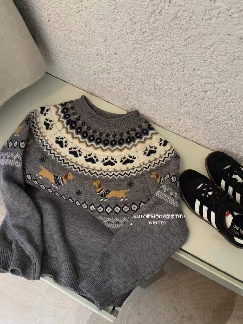 想象冬款厚毛衣特