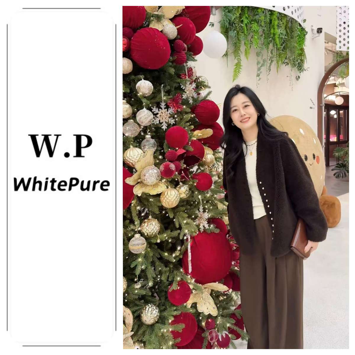 【冬日小金豆】冬季百搭V领时尚羊毛金豆女外套'883921'